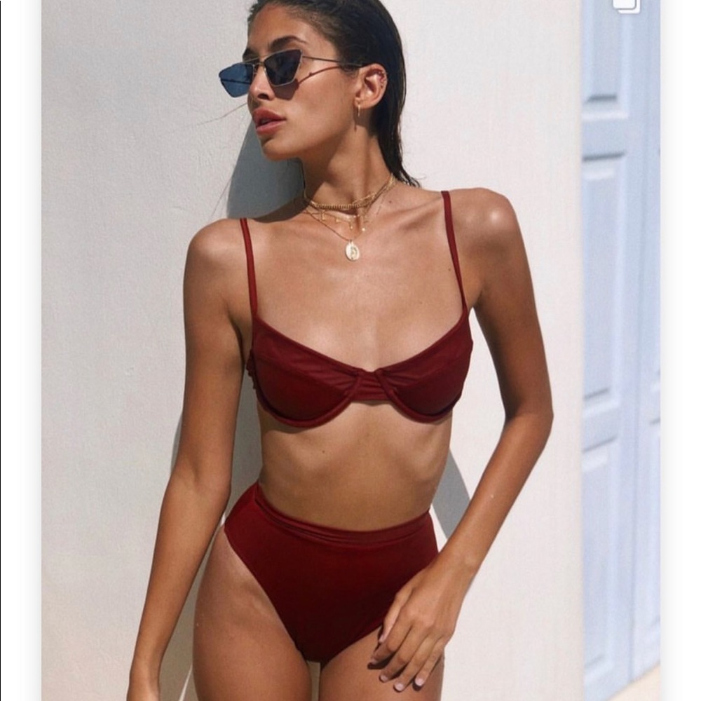 Monday Swimwear Riviera Bottoms in Terra cotta